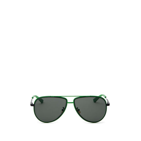 Bottega Veneta Green Metal Sunglass
